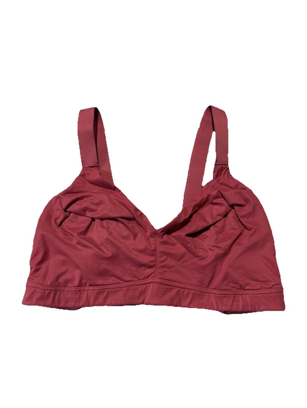 Spanx Bralette Bra Brallelujah Unlined Rose Red Pink Size XL 30016R